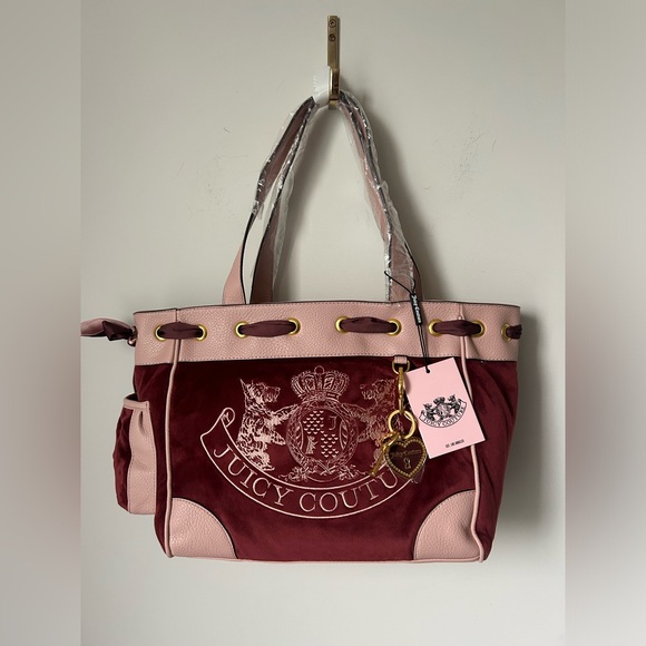 Juicy Couture Handbags - Juicy UK Daydreamer Y2K Burgundy & Pink Handbag Sold Out